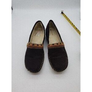 Naturalizer Womens Suri Clogs Shoes Medical Suede Faux Fur Lined Brown - Sz 10